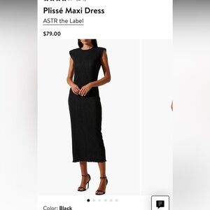 ASTR the Label- Plissé Maxi Dress